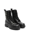 Elisabetta Franchi La Mia Bambina Logo-intarsia Ankle Boots In Black