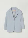 Elisabetta Franchi La Mia Bambina Blazer  Kids Color Gnawed Blue In Blue