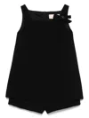 Elisabetta Franchi La Mia Bambina Bow-detail Playsuit In Black