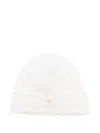 Elisabetta Franchi La Mia Bambina Bow-embellished Beanie In White