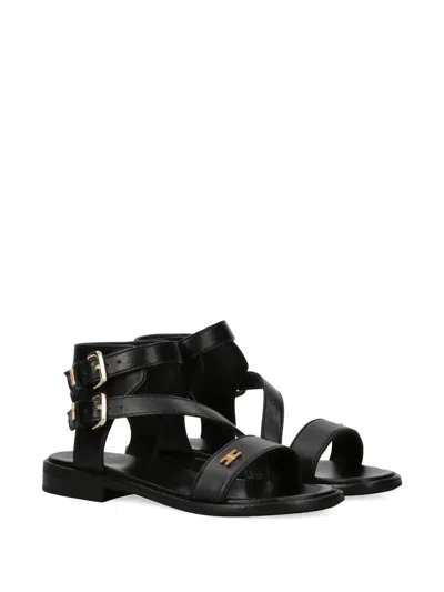 Elisabetta Franchi La Mia Bambina Babies' Buckle Strap Sandal In Black