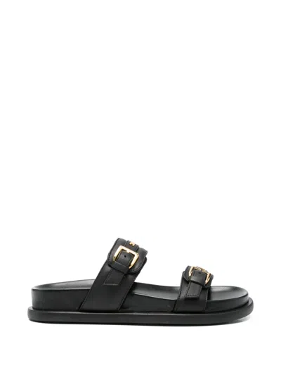 Elisabetta Franchi La Mia Bambina Kids' Buckle-strap Sandals In Black