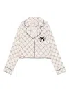 Elisabetta Franchi La Mia Bambina Logo-print Shirt In Cream