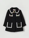 Elisabetta Franchi La Mia Bambina Coats  Kids Color Black In Black