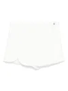 Elisabetta Franchi La Mia Bambina Crepe Shorts In White