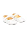 Elisabetta Franchi La Mia Bambina Crystal-logo Pre-walkers In 白色