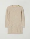 Elisabetta Franchi La Mia Bambina Dress  Kids Color Beige In Brown