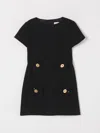 Elisabetta Franchi La Mia Bambina Kleid  Kinder Farbe Schwarz In Schwarz
