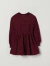 Elisabetta Franchi La Mia Bambina Dress  Kids Color Burgundy In Red