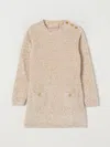 Elisabetta Franchi La Mia Bambina Dress  Kids Color Honey In Brown