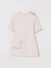 Elisabetta Franchi La Mia Bambina Dress  Kids Color White In Neutral