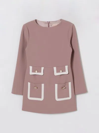 Elisabetta Franchi La Mia Bambina Dress  Kids Color Wisteria In Pink