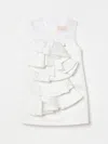 Elisabetta Franchi La Mia Bambina Dress  Kids Color Yellow Cream In Yellow Cream