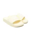 Elisabetta Franchi La Mia Bambina Embossed-logo Slides In Yellow