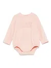 Elisabetta Franchi La Mia Bambina Embroidered-logo Body In Pink