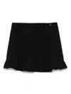 Elisabetta Franchi La Mia Bambina Flared Skirt In Black