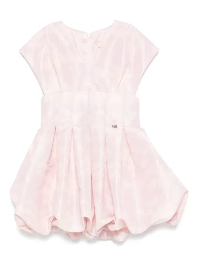 Elisabetta Franchi La Mia Bambina Kids' Floral-print Dress In Pink