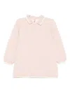 Elisabetta Franchi La Mia Bambina Geometric-pattern Collared Dress In Pink
