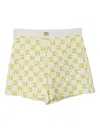 Elisabetta Franchi La Mia Bambina Geometric-pattern Shorts In White