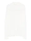 Elisabetta Franchi La Mia Bambina High-neck Long-sleeve Top In White