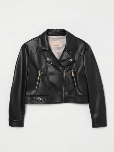 Elisabetta Franchi La Mia Bambina Kids' Jacke  Kinder Farbe Schwarz