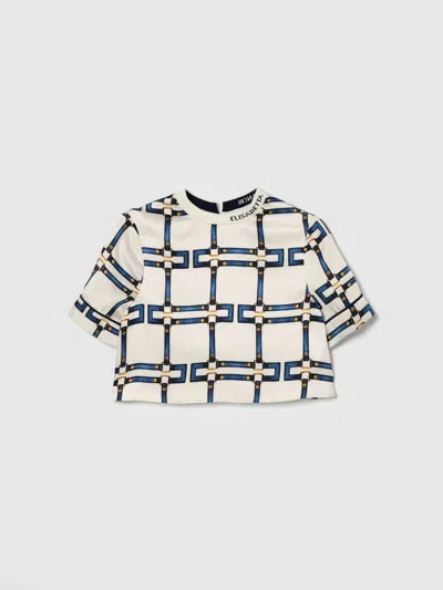 Elisabetta Franchi La Mia Bambina Jacket Kids  In Neutral