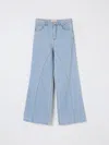 Elisabetta Franchi La Mia Bambina Jeans  Kids Color Denim In Denim