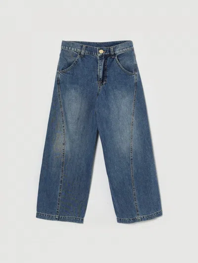 Elisabetta Franchi La Mia Bambina Jeans Kids  In Blue