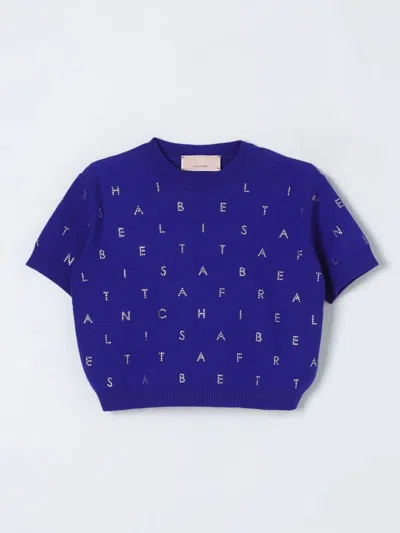 Elisabetta Franchi La Mia Bambina Sweater  Kids Color Indigo