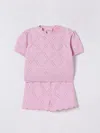 Elisabetta Franchi La Mia Bambina Romper  Kids Color Pink In Pink
