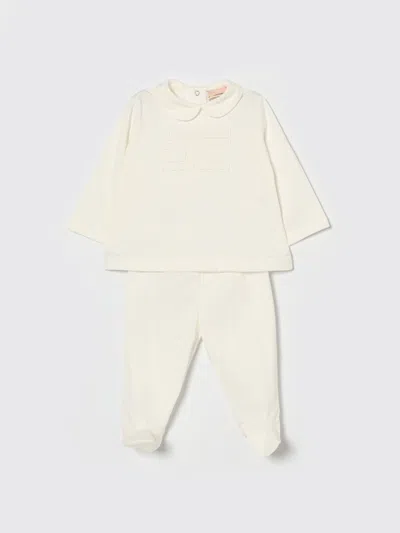 Elisabetta Franchi La Mia Bambina Babies' Jumpsuit Kids  In White