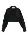 Elisabetta Franchi La Mia Bambina Hemd Mit Spitzenapplikation In Schwarz