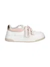 Elisabetta Franchi La Mia Bambina Leather Panelled Sneakers In White