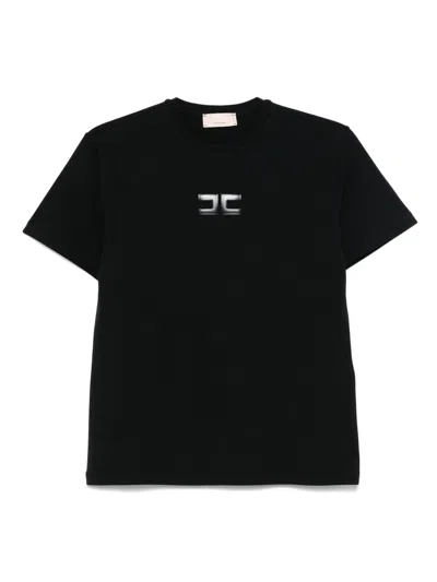 Elisabetta Franchi La Mia Bambina Kids' Logo-appliqué T-shirt In Schwarz