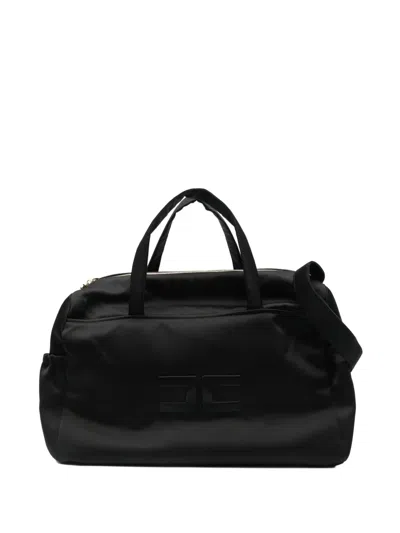 Elisabetta Franchi La Mia Bambina Logo Changing Bag In Black