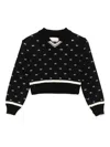 ELISABETTA FRANCHI LA MIA BAMBINA LOGO-EMBELLISHED JUMPER