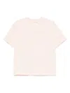 Elisabetta Franchi La Mia Bambina Logo-embossed T-shirt In Pink