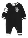 Elisabetta Franchi La Mia Bambina Logo-embroidered Romper In Black