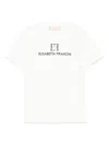 Elisabetta Franchi La Mia Bambina Logo-embroidered T-shirt In Neutrals