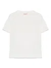 Elisabetta Franchi La Mia Bambina Logo-print Cotton T-shirt In Neutrals