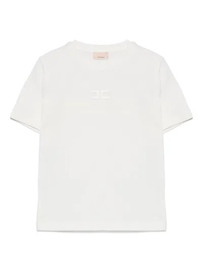 Elisabetta Franchi La Mia Bambina Kids' Logo-print Cotton T-shirt In White