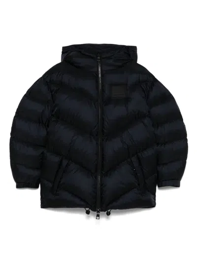 Elisabetta Franchi La Mia Bambina Kids' Logo-patch Jacket In Black