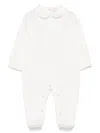 Elisabetta Franchi La Mia Bambina Logo-patch Pajamas In Neutrals