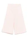Elisabetta Franchi La Mia Bambina Logo-patch Trousers In Pink