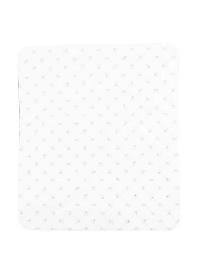 Elisabetta Franchi La Mia Bambina Logo-pattern Blanket In White