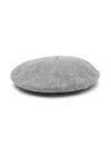 Elisabetta Franchi La Mia Bambina Logo-plaque Beret In Grey