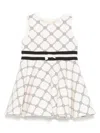 Elisabetta Franchi La Mia Bambina Logo-print Dress In Neutrals