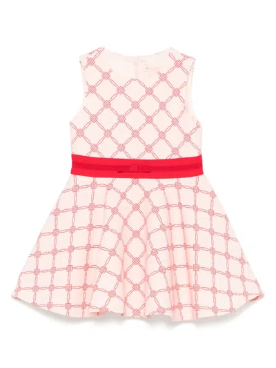 Elisabetta Franchi La Mia Bambina Babies' Logo-print Dress In Pink