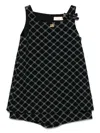 Elisabetta Franchi La Mia Bambina Logo-print Playsuit In Black