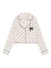 Elisabetta Franchi La Mia Bambina Logo-print Shirt In Neutrals